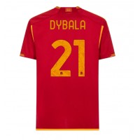 Camisa de time de futebol AS Roma Paulo Dybala #21 Replicas 1º Equipamento 2023-24 Manga Curta